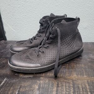 SUAVS Men's The Legacy high-top sneakers in a black knit material Men's Size 11